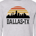 thumbnail image 4 of Inktastic Dallas Texas Skyline Vintage Long Sleeve Youth T-Shirt, 4 of 5