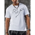 thumbnail image 1 of Camiseta informal de verano para hombre, de manga corta y cuello redondo, con estampado de cachorros, para adultos, hombres, mujeres, adolescentes y jóvenes., 1 of 7