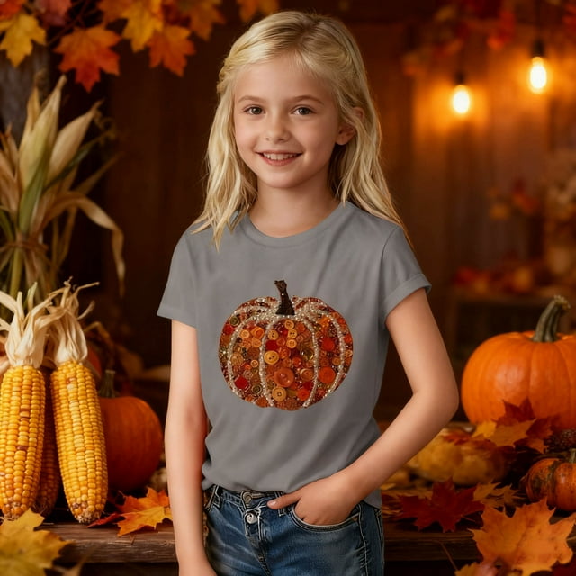 hengsof Basic Short Sleeve Graphic T-shirts for Toddlers and Children