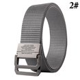 thumbnail image 2 of Men Belt Nylon Wide Detachable Classic Waist Belt Webbing Belt with Dual Buckle, 2 of 10