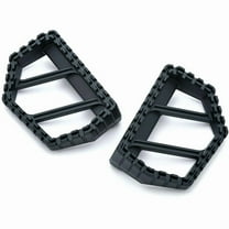 Kuryakyn Motorcycle Foot Control Component: Riot Mini Board Floorboards Without Adapters, Satin Black, 1 Pair 3597