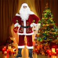 thumbnail image 3 of Disfraz de Papá Noel Colcomx Chaqueta de Navidad Traje de Santa Claus, 3 of 8