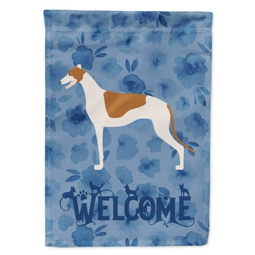Greyhound Welcome Garden Flag