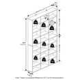thumbnail image 4 of Pemberly Row 24-Shelf Multimedia Media Storage Tower Rack with Adjustable White, 4 of 6