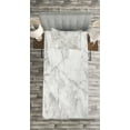 thumbnail image 3 of Ambesonne Marble Print Quilted Bedspread Set 2 Pcs, Lines Stained Grunge, Twin Size, Grey Dust, 3 of 3