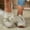 Beige, variant on KEVCHE Womens Polka Dot Loafers Comfortable Casual Slip-On Shoes for Daily Wear, Lightweight Breathable Flat Shoes with Cushioned Insole, Stylish Everyday Footwear