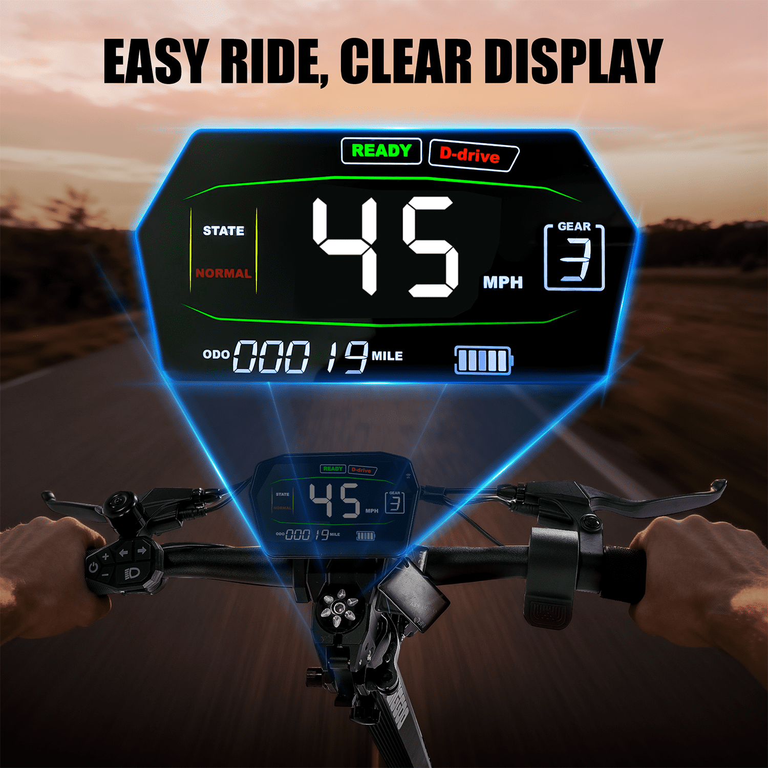 Off-road Electric Scooter for Adults,4000W Dual Motors Top Speed 45MPH,60V 27AH Battery 42Miles Long Range,11" All-Terrain Tires Foldable Fast E-Scooter
