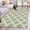 Green, variant on Round Area Rugs Collection 4 Ft, Red Morocco Non-Slip Residential Carpet, Geometric Moroccan National Abstract Art Indoor Crawling Mats Runner Rugs for Living Room/Dining Room/Bedroom