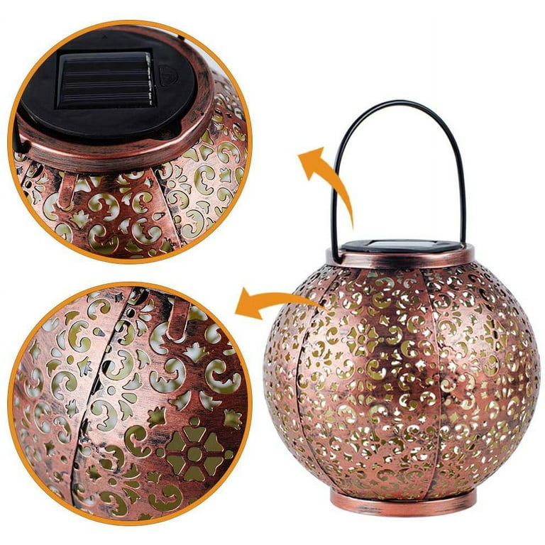 2 Pack Big Hanging Solar Lights Outdoor Solar Lights Retro Hanging Solar Lantern with Handle and Table Lantern, 10 Lumens, Wash Bronze 2 Pack Big Hanging Solar Lights Outdoor Solar Lights Retro Hanging Solar Lantern with Handle and Table Lantern, 10 Lumens, Wash Bronze