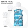 thumbnail image 6 of Easygdp Dolphin Men's Mesh Basketball Jersey Quick Drying Sleeveless Shirts Fitted Muscle Tank Tops Sport Round Neck T-Shirt - Large, 6 of 9