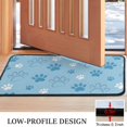 thumbnail image 3 of Blue Dog Paw Footprint Door Rugs,Washable Non Slip Door Mats Indoor,Decorative Door Mats,Entry Mat Indoor for Entrance,Bedroom,Kitchen,Bathroom,30"x17", 3 of 6