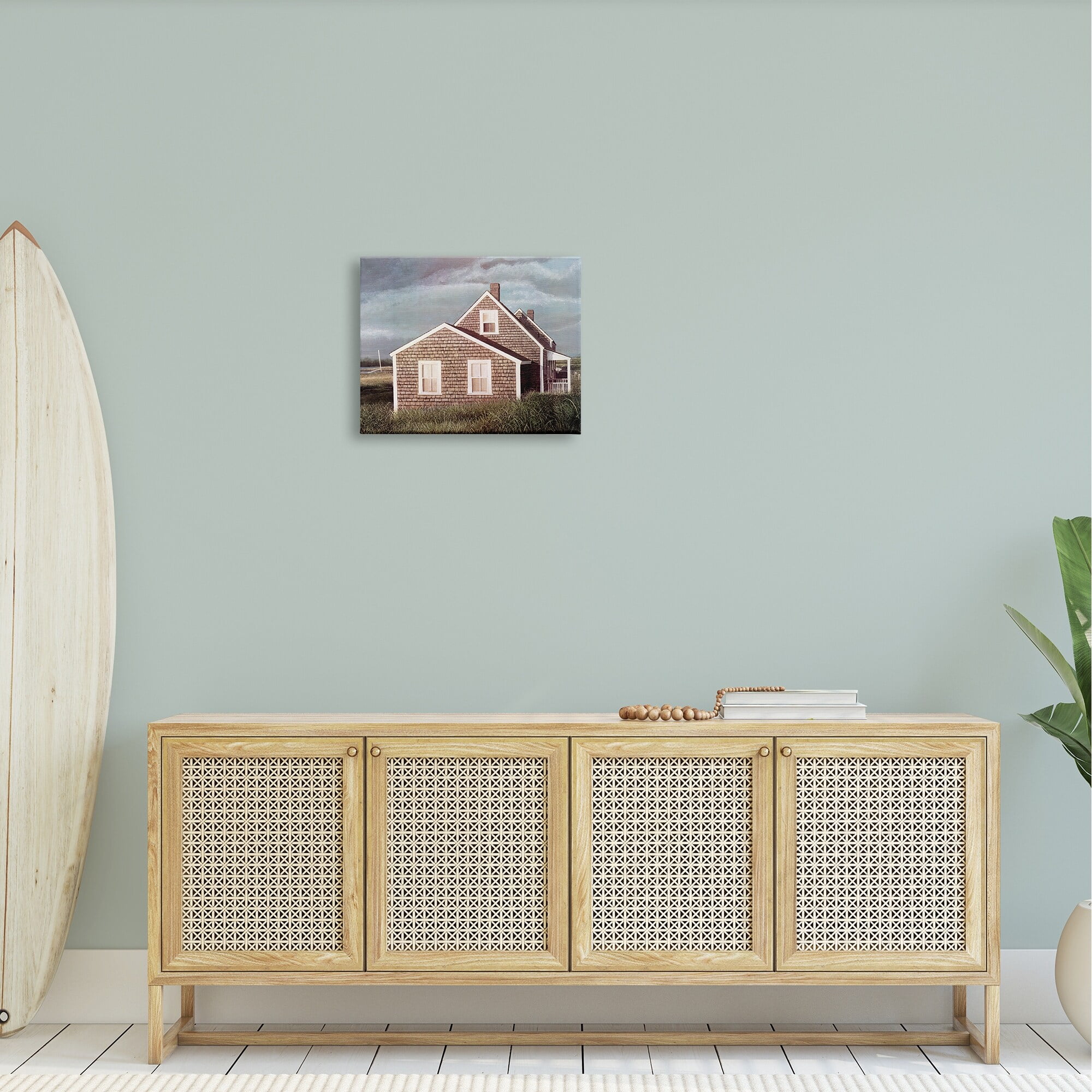 Stupell Industries Coastal Home Atmospheric Beachside Cloudy Sky Photograph Gallery Wrapped Canvas Print Wall Art, Design by Tom Mielko