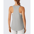thumbnail image 3 of G4Free Racerback Women's Workout Tank Tops Scoop Neck Hip Length Muscle Top Soft Loose Fit for Gym Athletic Tanks, 3 of 8
