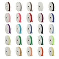 thumbnail image 3 of Threadart Grosgrain Ribbon Rolls - 10 yd rolls - 4 Widths 25 Colors - Solid Colors Ribbed Pattern - For Bows, Decorations, Hair Clips, and More - 3/8" (0.38") width - White 029, 3 of 9