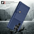 thumbnail image 6 of Wallet Leather Case For Samsung Galaxy S22/S22+/S22 Ultra Shockproof Hybrid Rubber Cover, 6 of 6