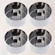 thumbnail image 5 of 4 moldes redondos de acero inoxidable para repostería, útiles para el hogar y la cocina, con tabla de empuje., 5 of 5