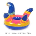 thumbnail image 3 of Soporte de copa de PVC suave estilo Ins impermeable para fiesta de natación (loro colorido), 3 of 4