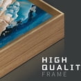 thumbnail image 5 of Ocean Wall Art Framed Sea Wave Wall Decor Abstract Coastal Canvas Wall Painting Blue and White Ocean Wall Prints for Living Room Bedroom Office 20X40 In, 5 of 10