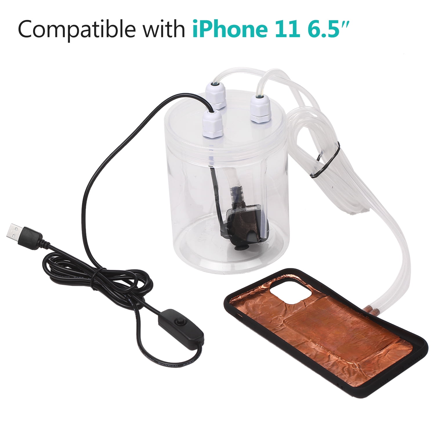 Phone Cooler Mobile Phone Radiator Watercooled Cooling Device Liquid