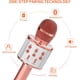 thumbnail image 2 of Micrófono para niños, micrófono de karaoke inalámbrico Bluetooth para adultos, máquina de karaoke portátil, regalo de fiesta de cumpleaños para niños y niñas (oro rosa), 2 of 5