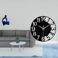 thumbnail image 2 of Figura de pensador abstracto,Estatua de pensador abstracto,decoración para el hogar,Reloj de pared grande,Reloj de pared acrílico silencioso moderno,Reloj de pared grande para, 2 of 8