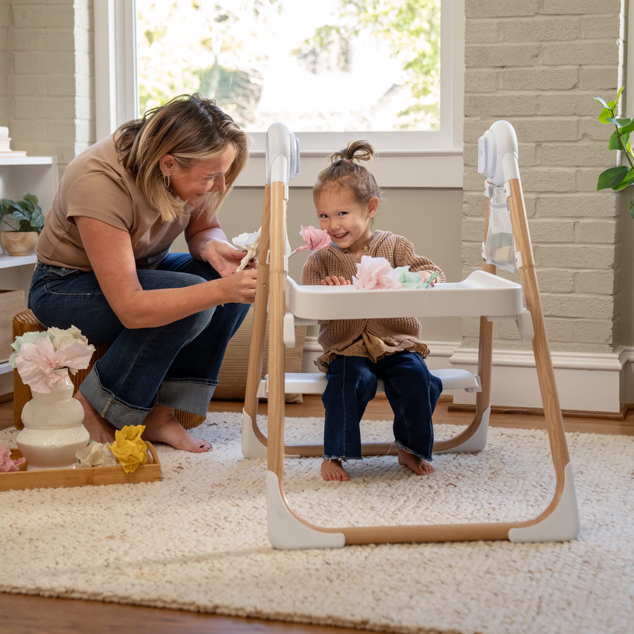 Ingenuity Table to Tower 2-in-1 Step Stool - Kitchen Tower - Play Table - Fold to Store - 18M-4Y