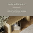 thumbnail image 4 of Maven Lane Zeno Contemporary Wooden Bench in Weathered Natural Finish, 4 of 6