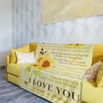 thumbnail image 5 of DAJU Aunt Blankets from Niece Aunt Gifts from Niece Cozy Soft Sunflower Auntie Plush Throw Blanket Cute Birthday Christmas for Aunt Blanket Yellow ch(50*60inch), 5 of 6