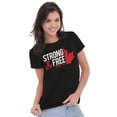 thumbnail image 4 of Canada Strong And Free Maple Leaf Womens Fitted Plus Size Graphic Tee Brisco Brands 3X, 4 of 5