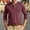 Wine, variant on DAFPZW Mens Shirts Fitted Long Sleeve Solid Color Crew Neck Pullover Button Athletic T Shirts with Pocket