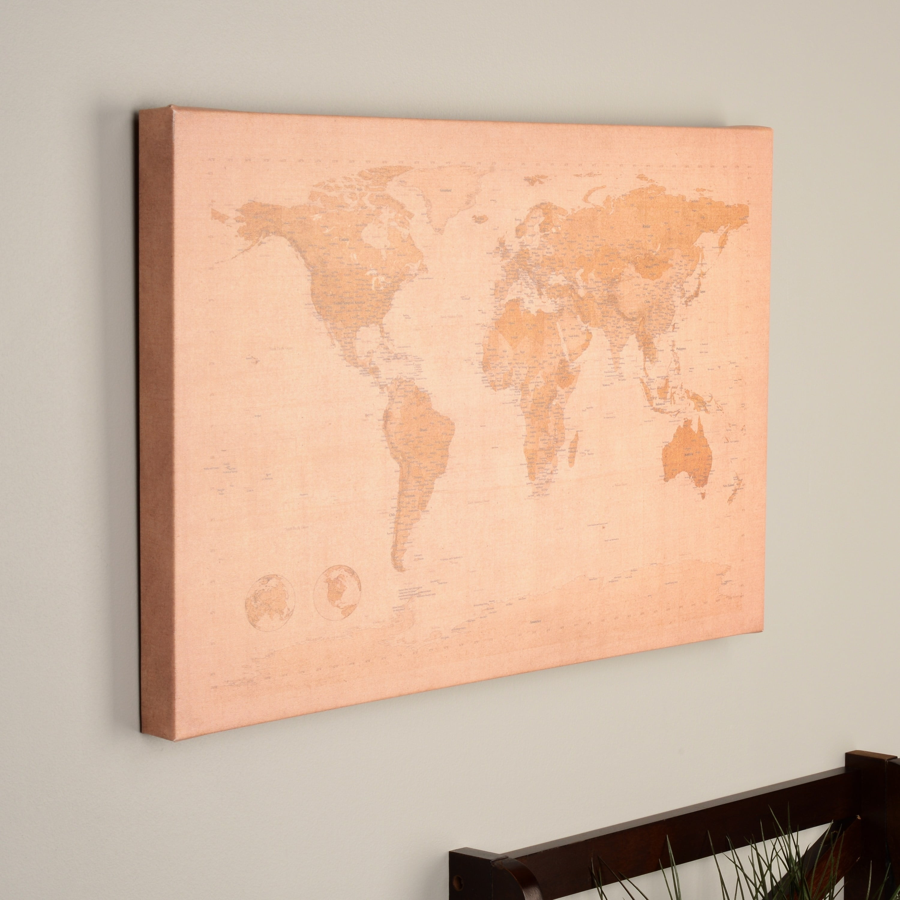 Trademark Art "Antique World Map" Canvas Art by Michael Tompsett