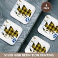 thumbnail image 6 of 3drose, Outline of Scotland with the Barclay Dress Clan Family Tartan., Set of 4 Coasters - Soft, 6 of 7
