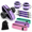 Purple, variant on Purple Glute Workout Set with Thrust Belt, Fabric Booty Bands, and Ankle Resistance Cuffs
