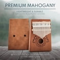 thumbnail image 4 of UNOKKI Mahogany Kalimba (Light Brown) with Hard Travel Case – Thumb Piano with 17 Keys – Personal Musical Instrument for Kids and Adults, Beginners to Professionals – Includes Tuning Hammer and More, 4 of 7