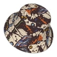 thumbnail image 3 of Naloa Vector Butterflies Reflective Double-Sided Bucket Hat, Sun Hat, Soft and Breathable for Gardening, Beaching, Camping, Hiking, Fishing, 3 of 9