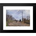 thumbnail image 1 of Carriage on a Country Road, Winter, Outskirts of Louveciennes 20x24 Framed Ar..., 1 of 2