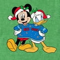 thumbnail image 2 of Men's Mickey & Friends Christmas Nice and Naughty Donald and Mickey Graphic Tee Kelly Heather Large, 2 of 3
