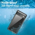 thumbnail image 5 of for Google Pixel 6A Case, IP68 Waterproof Dustproof Shockproof Case 360°Full Body Protection with Built-in Screen Protector Fully Sealed Underwater Cover for Google Pixel 6A 5G, Black, 5 of 10