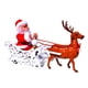 thumbnail image 2 of Bearachild Carro eléctrico de ciervos de Papá Noel Papá Noel de Navidad en juguetes de trineo Decoraciones navideñas con música Adornos de estatuillas Kits de decoración para fiestas Bearachild HA037730-00, 2 of 6