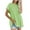 Solid_Green, variant on Oversized T Shirts for Women Fashion Frayed Trim Casual Linen Shirt Tops Short Sleeve Crewneck Loose Blouses Tunics