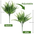 thumbnail image 4 of Morttic Artificial Plants, Fake Boston Fern Greenery Outdoor UV Resistant No Fade Faux Plastic Plants Decoration for Home Front Porch Garden Farmhouse (Green-8 Boston Fern), 4 of 14