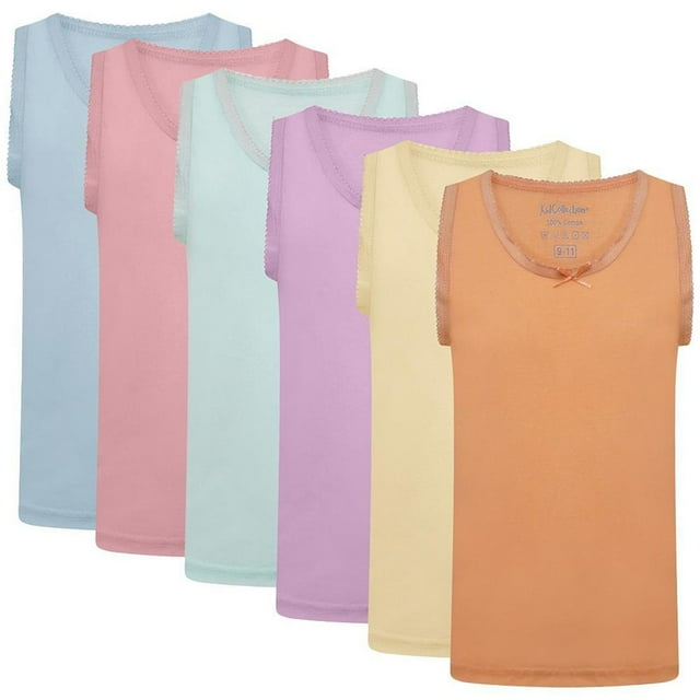KidCollection Camisole pour Filles (Lot de 6)