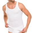 thumbnail image 2 of SCHIESSER Paquete de 2 camisetas de hombre - Chaqueta, Algodón Essentials, Double Rib, Blanco 6 (Gr. L), 2 of 3