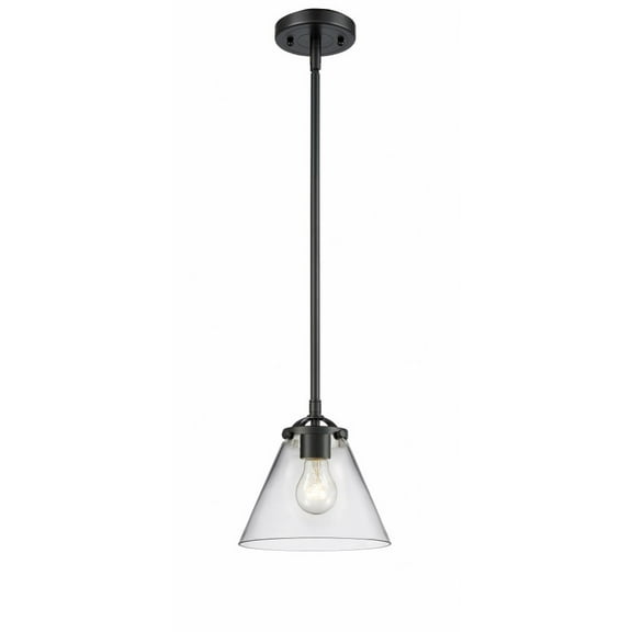 284-1S-OB-G42 Innovations Lighting Cone - 1 Light Stem Hung Mini Pendant In Industrial Style-7.63 Inches Tall and 7.75 Inches Wide-Oil Rubbed Bronze