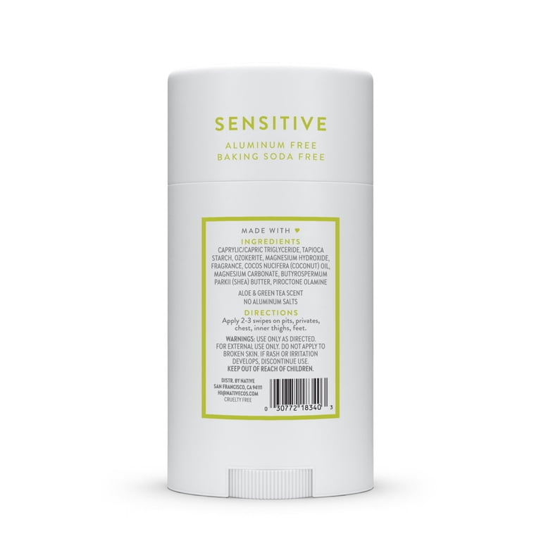 Native Deodorant, Aluminum Free, Aloe & Green Tea Sensitive Whole