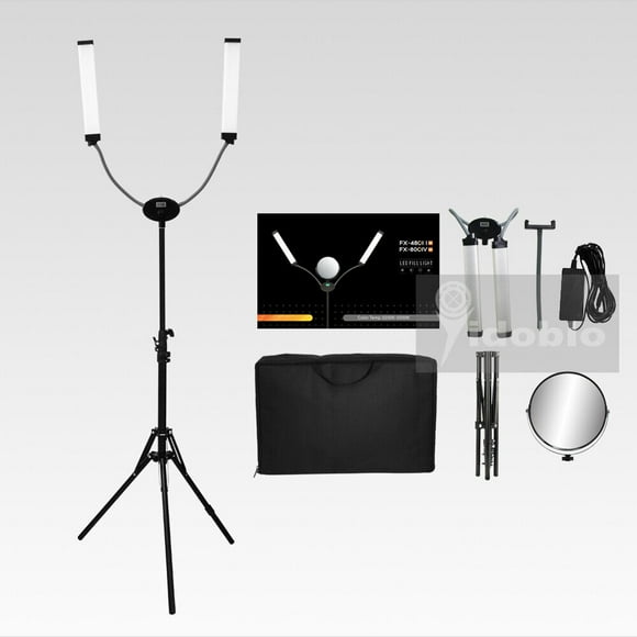 Yidoblo FX-480II 50W 3200-5500K LED Lumière de Remplissage à Double Bras Réglable Kit de Studio pour Beauté Vlogging Photographie Alimentaire