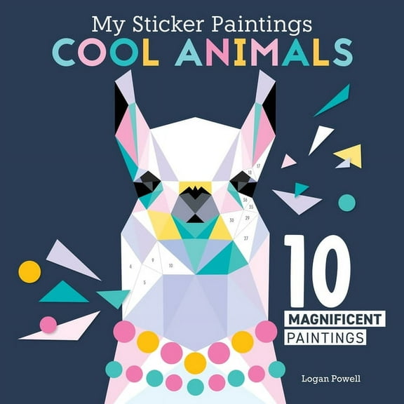 My Sticker Paintings: Cool Animals: 10 Magnificent Paintings, (Paperback)
