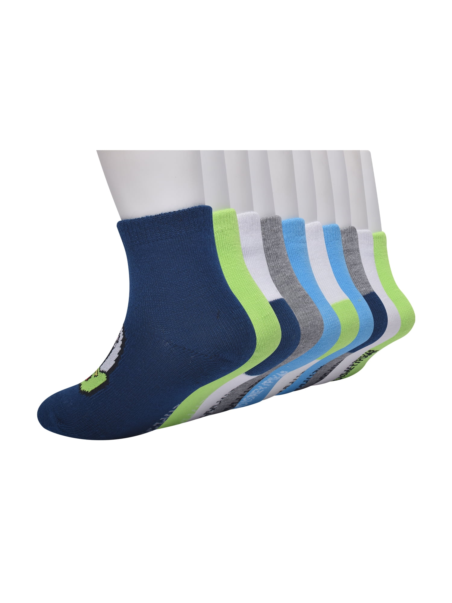 Character Toddler Ankle Socks, 10-pack, Sizes 12M- 5T