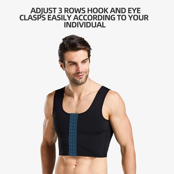 Men Chest Shape Vests Male Control Breast Gynecomastia Supporting Posture Correct Professional Slimming Tank Top Correct Corset Compressing Compression No.2