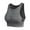 Gray, variant on Women Sports Bras Wireless Breathable Mesh Shockproof Padded Athletic Running High Neck Bra Solid Fitness Yoga Sport Tops Vest